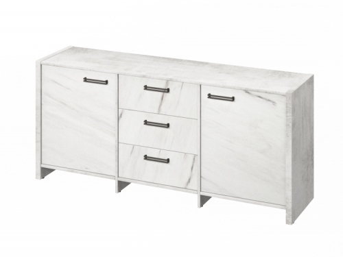 Тумба трехсекционная FB-13-01.G Хромикс белый/Мрамор Леванто белый Тумба трехсекционная FB-13-01.G Хромикс белый/Мрамор Леванто белый