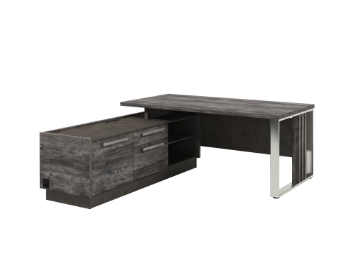 Стол для руководителя с опорной тумбой Z-418л.1000 (L) с блоком розеток фото 2 Стол для руководителя с опорной тумбой Z-418л.1000 (L) с блоком розеток фото 2