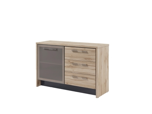 Тумба с дверью в профиле и 3 ящиками Т-12-04 Тумба с дверью в профиле и 3 ящиками Т-12-04