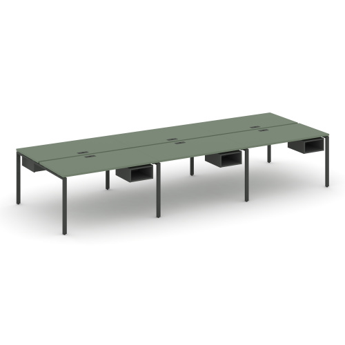 Бенч-система на 6 мест с подвесными тумбами Concept CN.DRS-144 фото 2 Бенч-система на 6 мест с подвесными тумбами Concept CN.DRS-144 фото 2