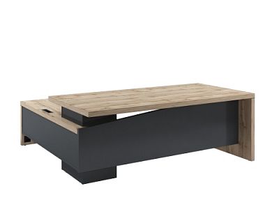 Стол руководителя с опорной тумбой Т-20.1000ПР с блоком розеток