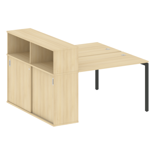 Бенч-система с шкафом-купе на П-обр. м/к Metal System Quattro 40БП.РС-СШК-2.2 фото 15