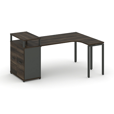 Стол эргономичный с опорным распашным шкафом Concept CN.SA-212(R)