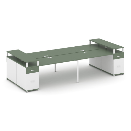 Бенч-система на 4 места с 2 опорными тумбами Concept CN.DRS-446 фото 5 Бенч-система на 4 места с 2 опорными тумбами Concept CN.DRS-446 фото 5