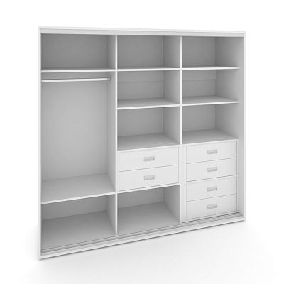 Корпус 3-х секционного шкафа низкого L=2369мм Maris SH.K3-6.2 K3