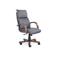 Кресло руководителя Надир (Дерево D8) (Экокожа)