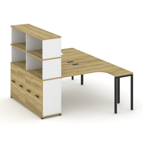 Бенч-система с опорным шкафом-купе с надставкой Concept CN.DSA-221 фото 6