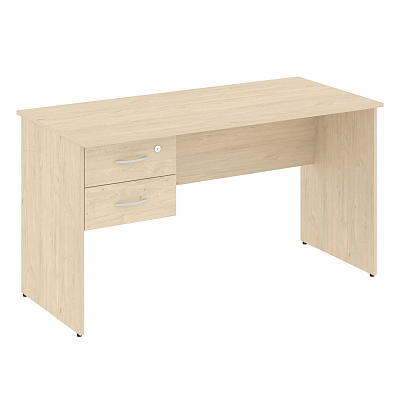 Nova S Стол письменный с подвесной тумбой В.СПТП-3 Бук Артизан 1400*650*750