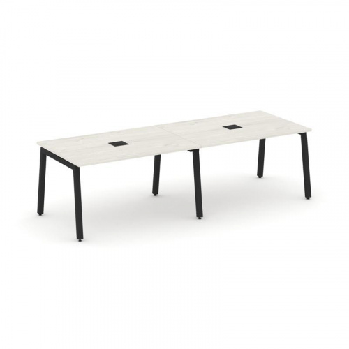 Style Project Стол переговорный SN-5A.SPRG-014 Акация Лорка/Металл Белый 3160*980*750 фото 4