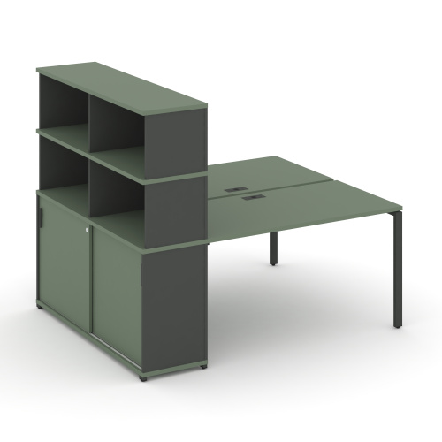 Бенч-система с опорным шкафом-купе с надставкой Concept CN.DRS-244 фото 2 Бенч-система с опорным шкафом-купе с надставкой Concept CN.DRS-244 фото 2