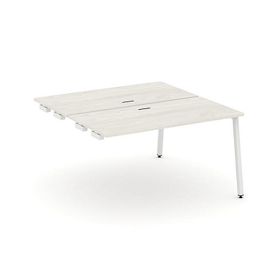 Style Project Стол-приставка к опор. элем. SN-4A.DPRS-011 Дуб Наварра/Металл Белый 980*1432*750