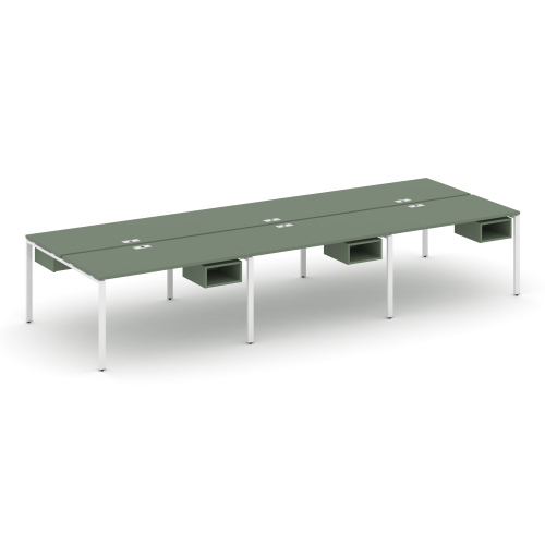 Бенч-система на 6 мест с подвесными тумбами Concept CN.DRS-142