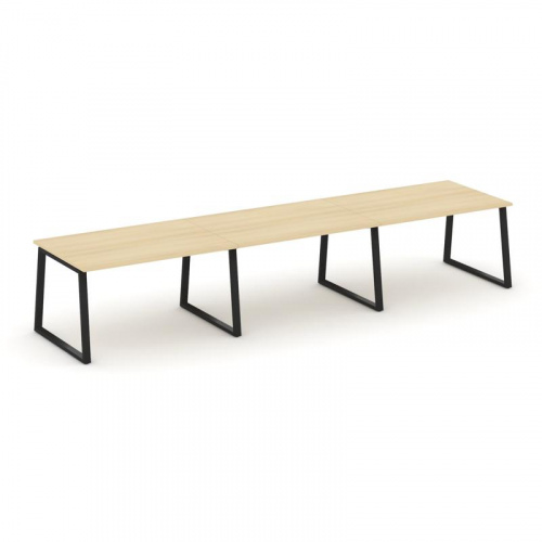 Style Project Стол переговорный SN-6T1.SPRG-024.3 Акация Лорка/Металл Антрацит 4740*980*750 фото 9