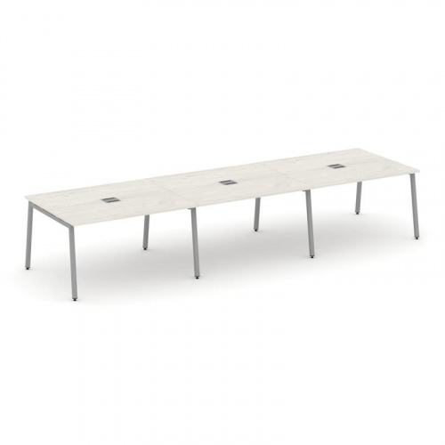 Style Project Стол переговорный SN-4A.SPRG-054 Белый/Металл Антрацит 4740*1180*750 фото 9 Style Project Стол переговорный SN-4A.SPRG-054 Белый/Металл Антрацит 4740*1180*750 фото 9