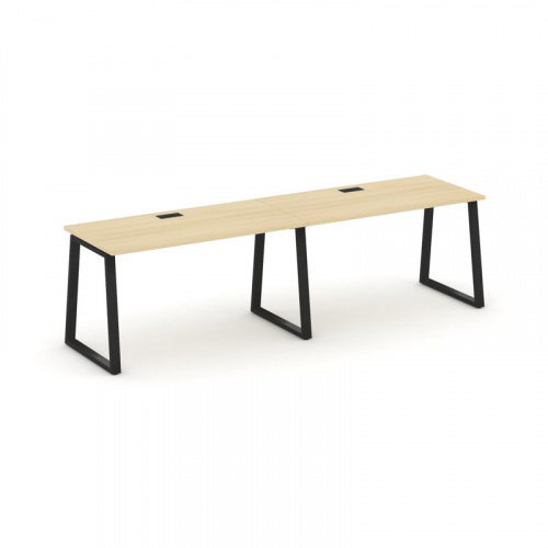 Style Project Рабочая станция 1 сторон. SN-6T1.ORS-013 Акация Лорка/Металл Антрацит/Заглушка Пластик фото 4