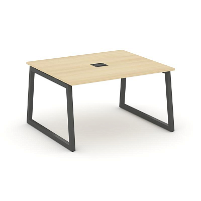 Style Project Стол переговорный SN-5T1.SPRG-034 Акация Лорка/Металл Антрацит/Заглушка Металл Антраци