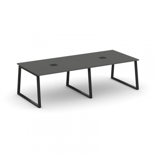 Style Project Стол переговорный SN-6T1.SPRG-042 Акация Лорка/Металл Антрацит/Заглушка Металл Антраци фото 7