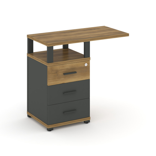 Тумба приставная с 3 ящиками Concept CN.TUS-002 W Тумба приставная с 3 ящиками Concept CN.TUS-002 W