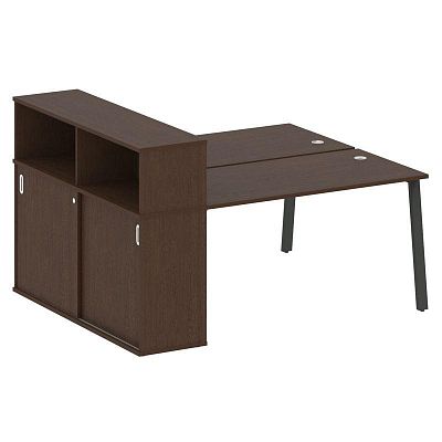 Бенч-система с шкафом-купе на А-обр. м/к Metal System БА.РС-СШК-2.3