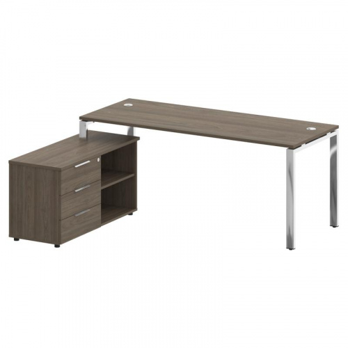 Стол руководителя с тумбой Metal System Direct БГ.СРТ-5.7 (L) Стол руководителя с тумбой Metal System Direct БГ.СРТ-5.7 (L)