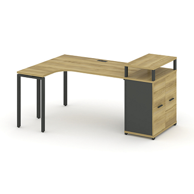 Стол эргономичный с опорным распашным шкафом Concept CN.SA-212(L)