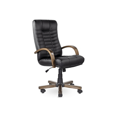 Кресло руководителя Атлант (Дерево D8) (Экокожа)