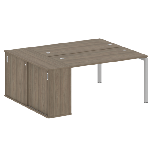 Бенч-система с шкафом-купе на П-обр. м/к Metal System Quattro 50БП.РС-СШК-1.3 фото 2 Бенч-система с шкафом-купе на П-обр. м/к Metal System Quattro 50БП.РС-СШК-1.3 фото 2