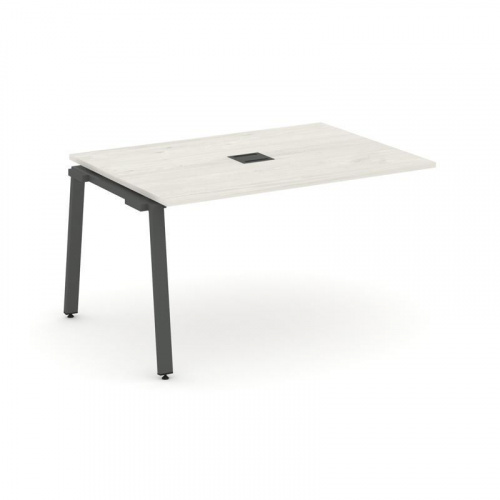 Style Project Проходной наб. элем. перег. стола SN-6A.NSPRG-001 Дуб Табак/Металл Белый 980*980*750 фото 22