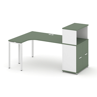 Стол эргономичный с опорным распашным шкафом Concept CN.SA-214(L)