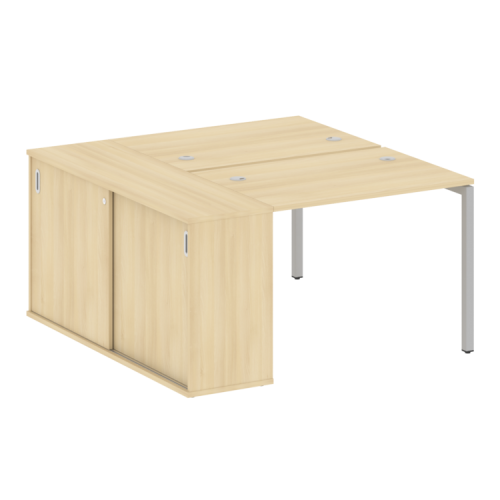 Бенч-система с шкафом-купе на П-обр. м/к Metal System Quattro 40БП.РС-СШК-1.1 фото 14