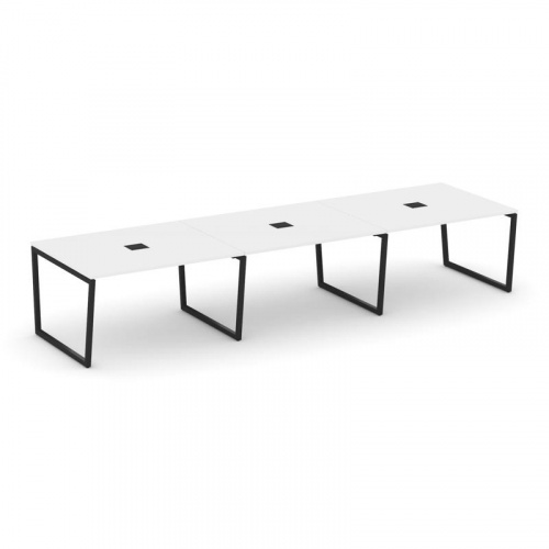 Style Project Стол переговорный SN-4T2.SPRG-053 Акация Лорка/Металл Антрацит/Заглушка Металл Антраци фото 8