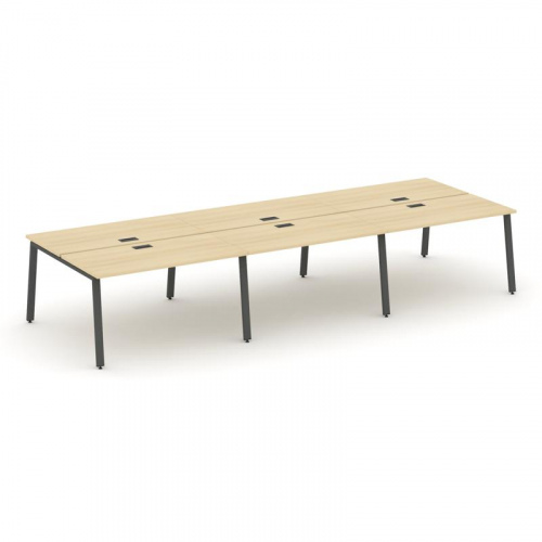 Style Project Рабочая станция 2-х сторон. SN-6A.DRS-084 Тиквуд Светлый/Металл Антрацит 4740*1632*750 фото 20