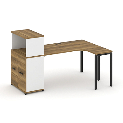 Стол эргономичный с опорным распашным шкафом Concept CN.SA-213(R)