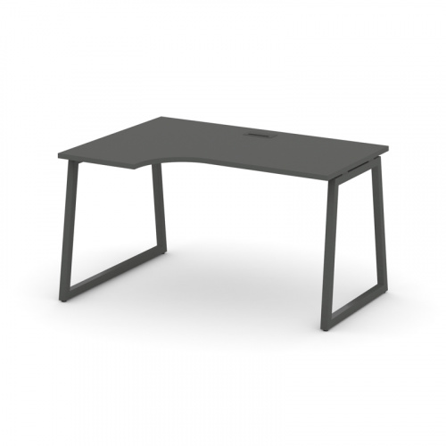 Style Project Стол рабочий эргоном. SN-4T1.SPA-021(L) Акация Лорка/Металл Антрацит/Заглушка Пластик фото 14