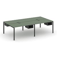 Бенч-система на 4 места с подвесными тумбами Concept CN.DRS-124