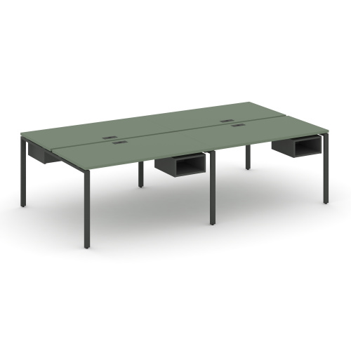 Бенч-система на 4 места с подвесными тумбами Concept CN.DRS-124 Бенч-система на 4 места с подвесными тумбами Concept CN.DRS-124