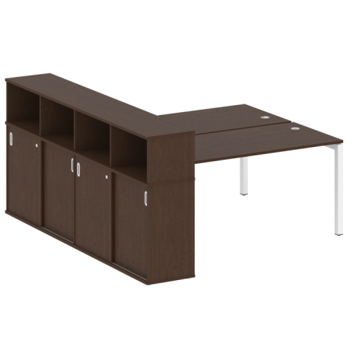 Бенч-система с шкафом-купе на П-обр. м/к Metal System Quattro 50БП.РС-СШК-4.4 фото 6 Бенч-система с шкафом-купе на П-обр. м/к Metal System Quattro 50БП.РС-СШК-4.4 фото 6