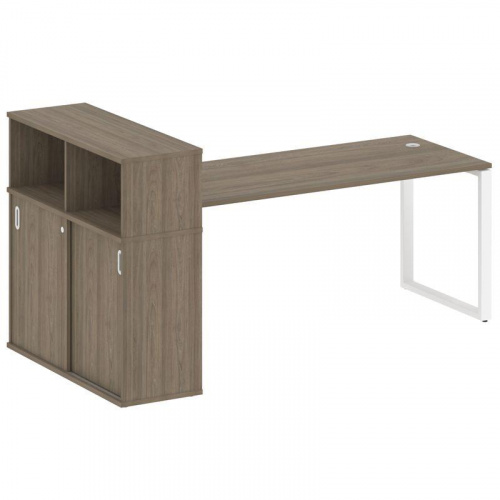 Стол письменный с шкафом-купе на О-обр. м/к Metal System БО.РС-СШК-3.5 фото 8