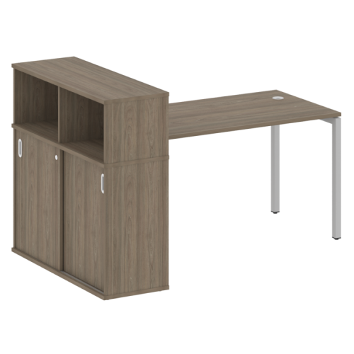 Стол офисный с шкафом-купе на П-обр. м/к Metal System Quattro 40БП.РС-СШК-3.3 фото 3 Стол офисный с шкафом-купе на П-обр. м/к Metal System Quattro 40БП.РС-СШК-3.3 фото 3