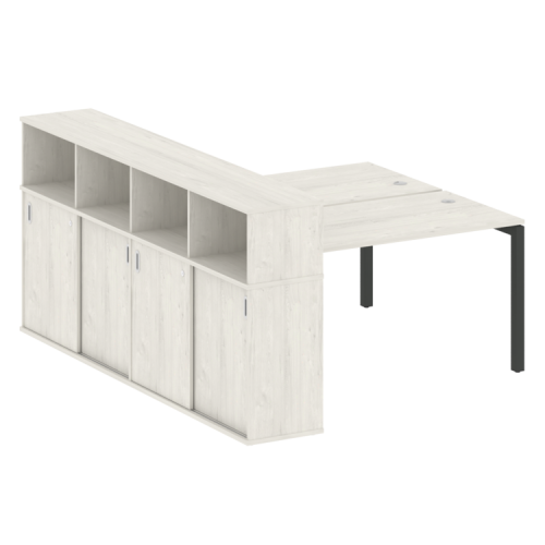 Бенч-система с шкафом-купе на П-обр. м/к Metal System Quattro 50БП.РС-СШК-4.3 фото 5 Бенч-система с шкафом-купе на П-обр. м/к Metal System Quattro 50БП.РС-СШК-4.3 фото 5