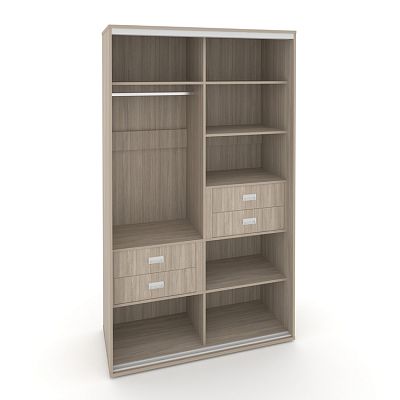 Корпус 2-х секционного шкафа высокого L=1500мм Maris SH.K2-5.1 K5