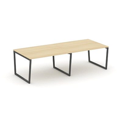 Style Project Стол переговорный SN-4T2.SPRG-044.3 Акация Лорка/Металл Антрацит 3160*1180*750