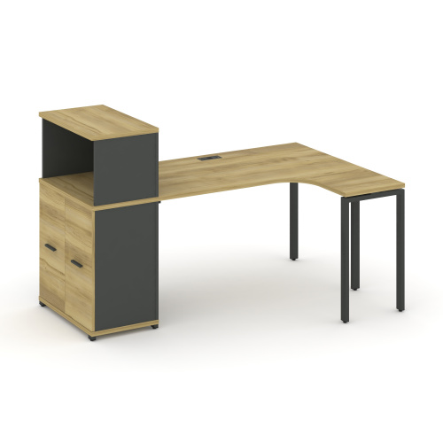 Стол эргономичный с опорным распашным шкафом Concept CN.SA-214(R) Стол эргономичный с опорным распашным шкафом Concept CN.SA-214(R)
