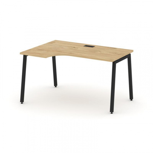 Style Project Стол рабочий эргоном. SN-4A.SPA-001(L) Дуб Наварра/Металл Антрацит 1380*600/980*750 фото 4 Style Project Стол рабочий эргоном. SN-4A.SPA-001(L) Дуб Наварра/Металл Антрацит 1380*600/980*750 фото 4