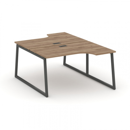 Style Project Рабочая станция эргоном. SN-4T1.DRPA-002 Акация Лорка/Металл Антрацит/Заглушка Пластик фото 11