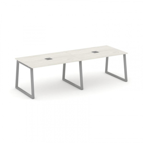 Style Project Стол переговорный SN-6T1.SPRG-011 Акация Лорка/Металл Антрацит/Заглушка Металл Антраци фото 13