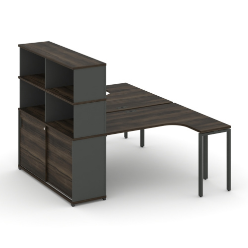 Бенч-система с опорным шкафом-купе с надставкой Concept CN.DSA-222 фото 3