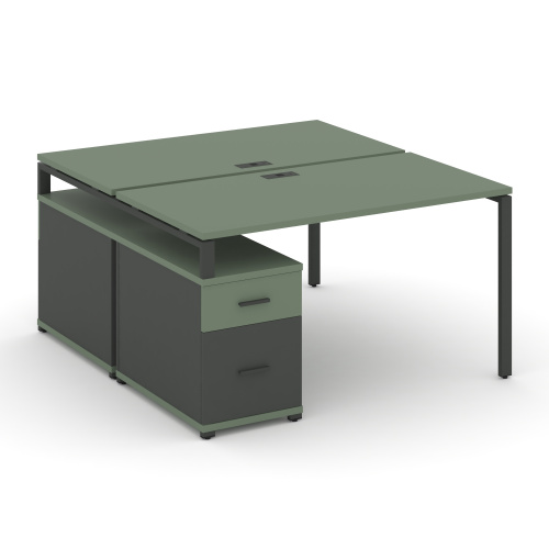 Бенч-система на 2 места с опорной тумбой Concept CN.DRS-307 фото 2 Бенч-система на 2 места с опорной тумбой Concept CN.DRS-307 фото 2