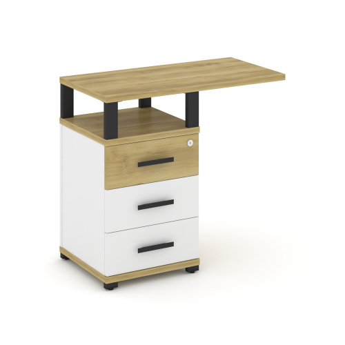 Тумба приставная с 3 ящиками Concept CN.TUS-002 W фото 6 Тумба приставная с 3 ящиками Concept CN.TUS-002 W фото 6