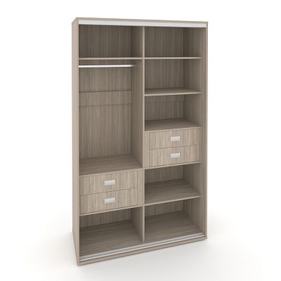 Корпус 2-х секционного шкафа высокого L=1400мм Maris SH.K2-4.1 K5